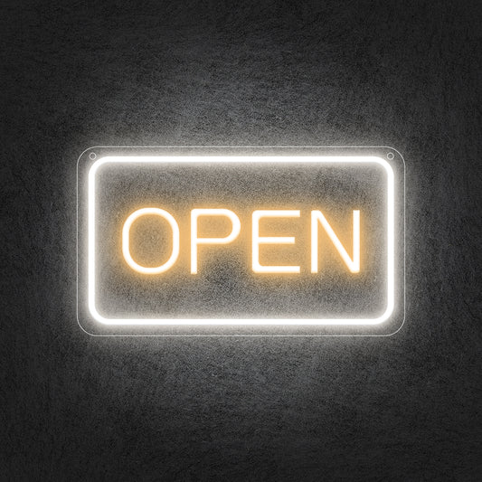 Open Neon Sign