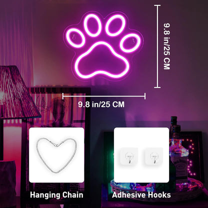 Paw Neon Light