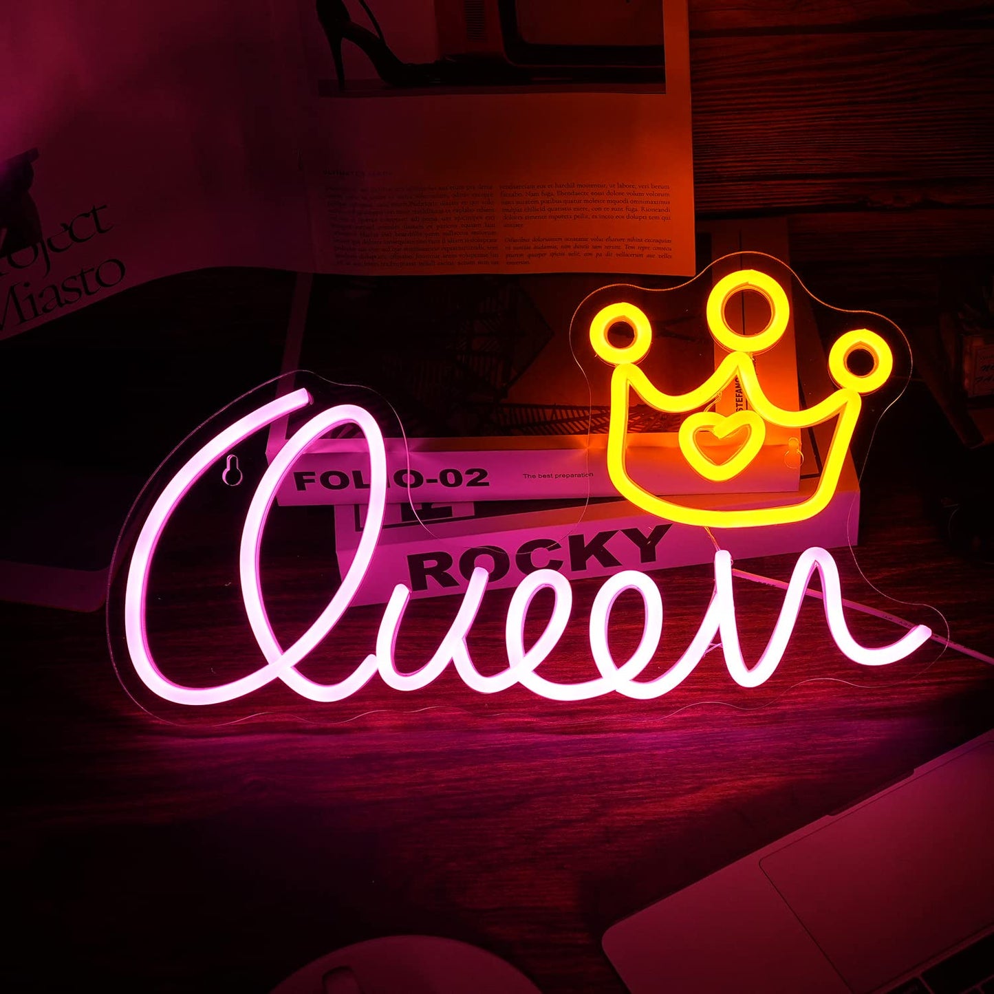 Queen Neon Sign for Home