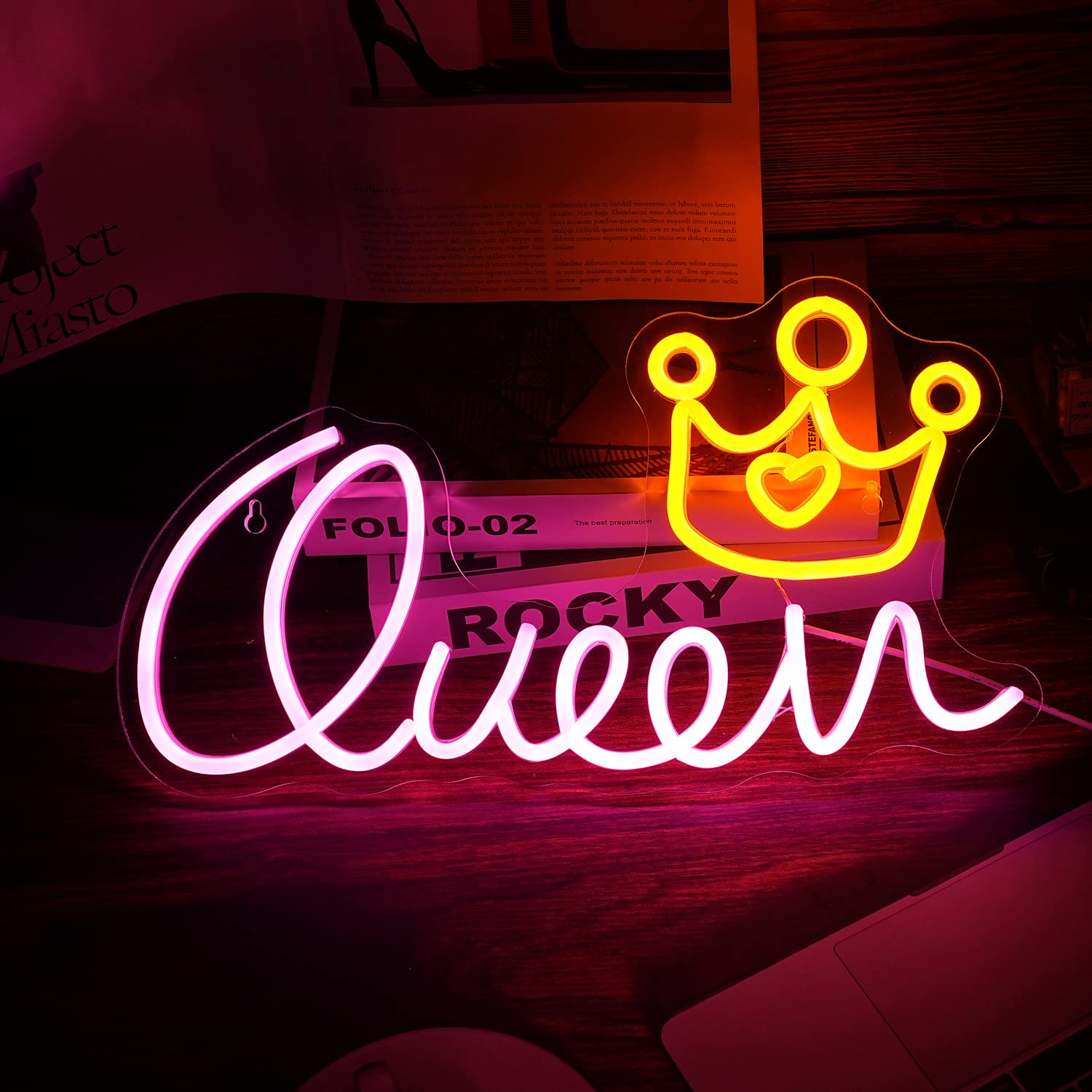 Queen Neon Sign for Home