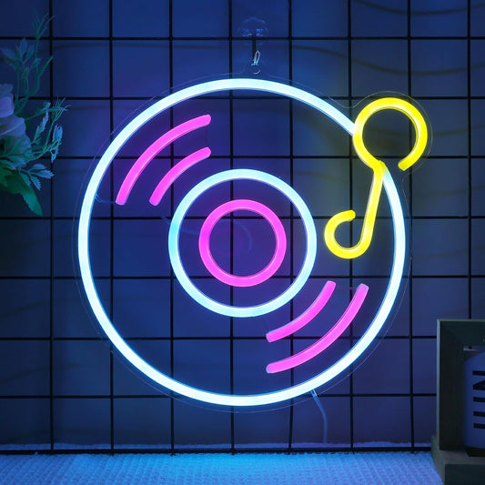 Record Neon Light