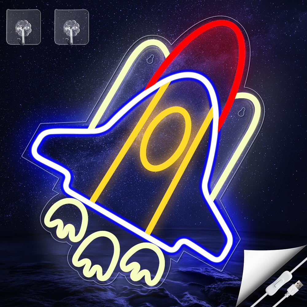 Space Ship Neon Sign
