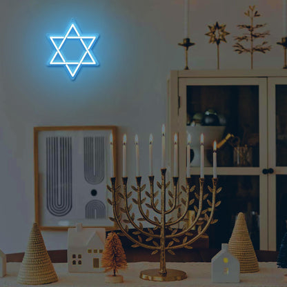 Star of David Neon for Home