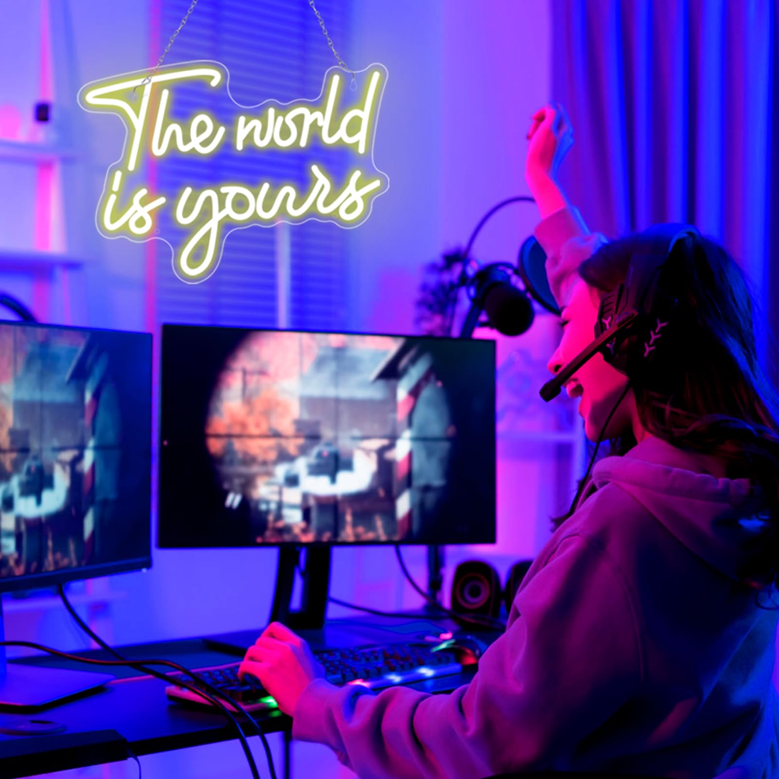 The World is Yours Neon Sign for Home