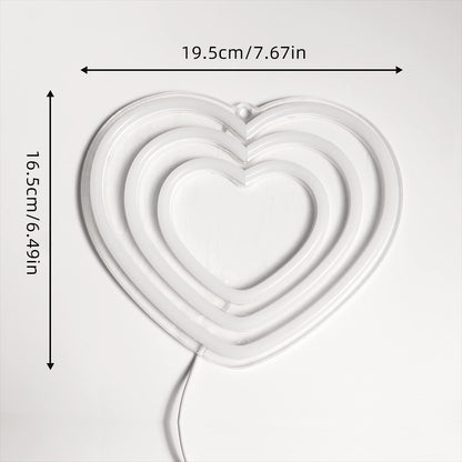 Triple Heart Neon Light for Home