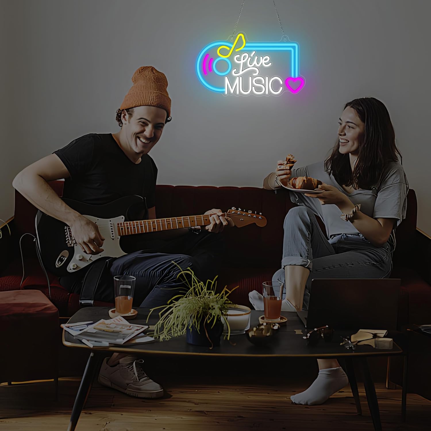Wall Mounted Music Neon