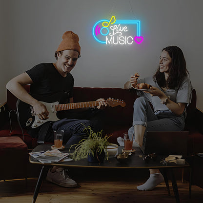Wall Mounted Music Neon