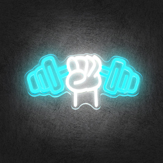 Weight Lifting Neon Sign