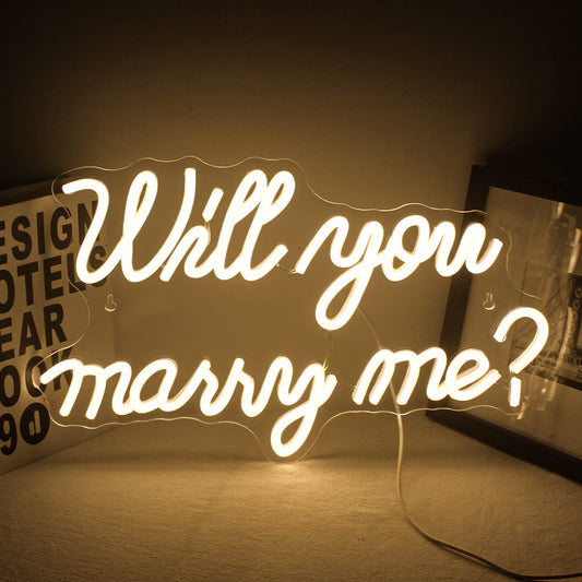 Will you marry me Neon Light for Wedding