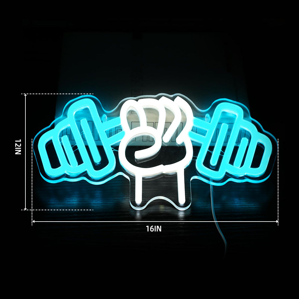 Workout Neon Sign