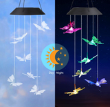 Outdoor Solar Butterfly Wind Chime Decoration