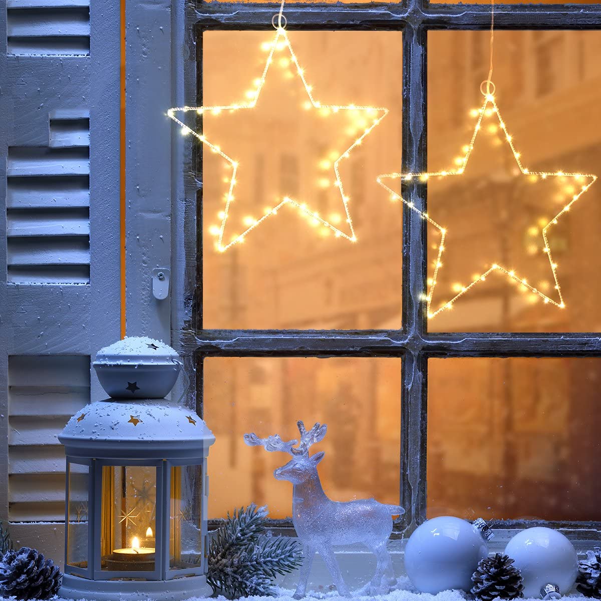 LED Christmas Window Star Decoration Lights