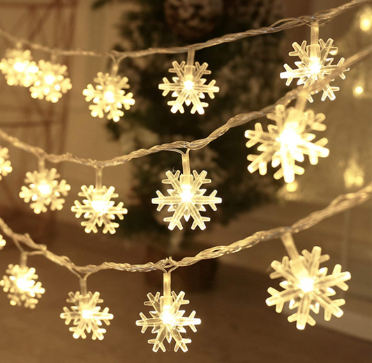 Snowflake String Lights 19.6FT 40LEDS Fairy Lights