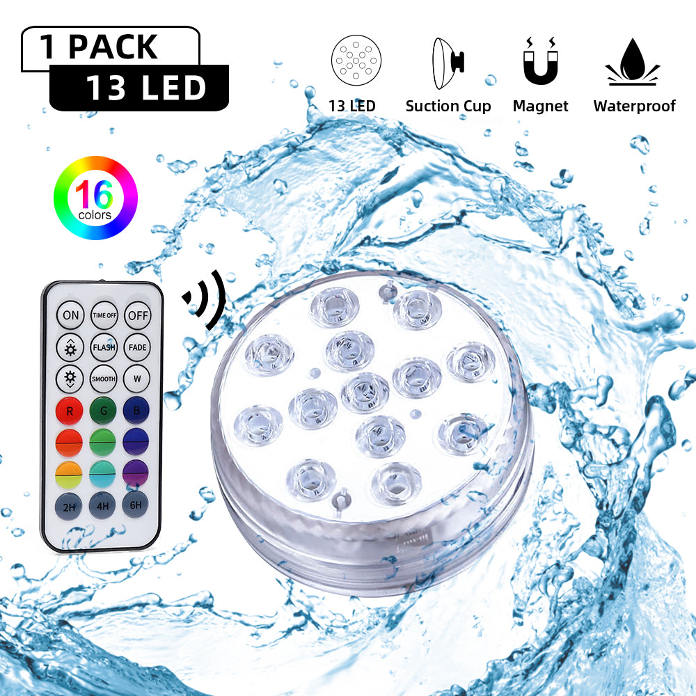 Swimming Pool Lights with Magnets & Suction Cups
