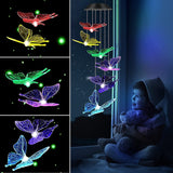 Outdoor Solar Butterfly Wind Chime Decoration