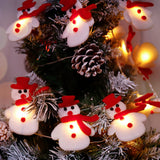 6.56 FT 20 LEDs Christmas Snowman String Lights