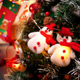 6.56 FT 20 LEDs Christmas Snowman String Lights